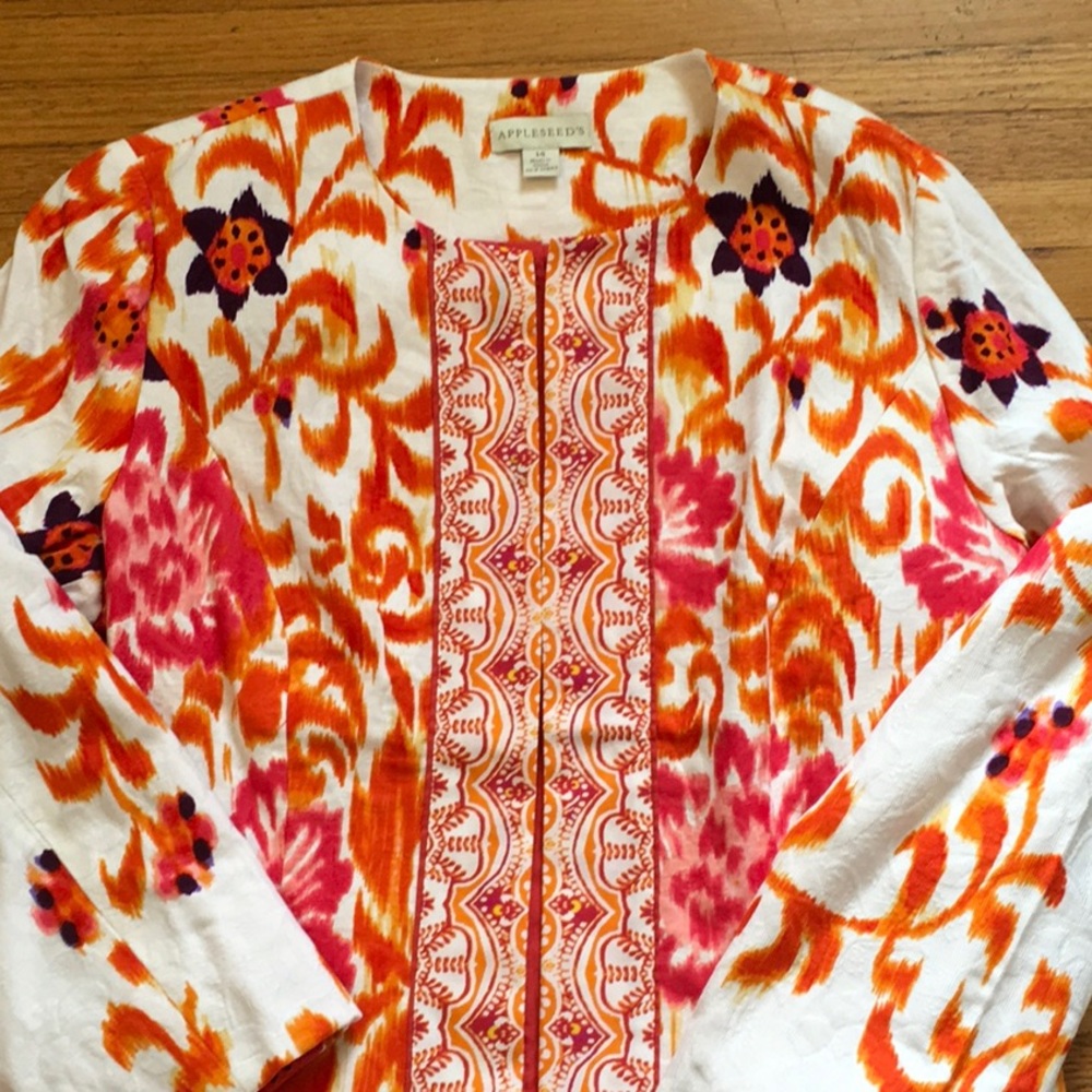 Orange & White Jacket